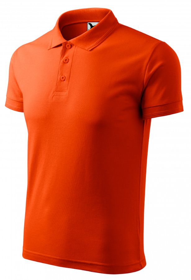 Polokošile pánská Pique 203 oranžová vel. S - Obrázek Polokošile pánská Pique 203 oranžová vel. S - Obrázek